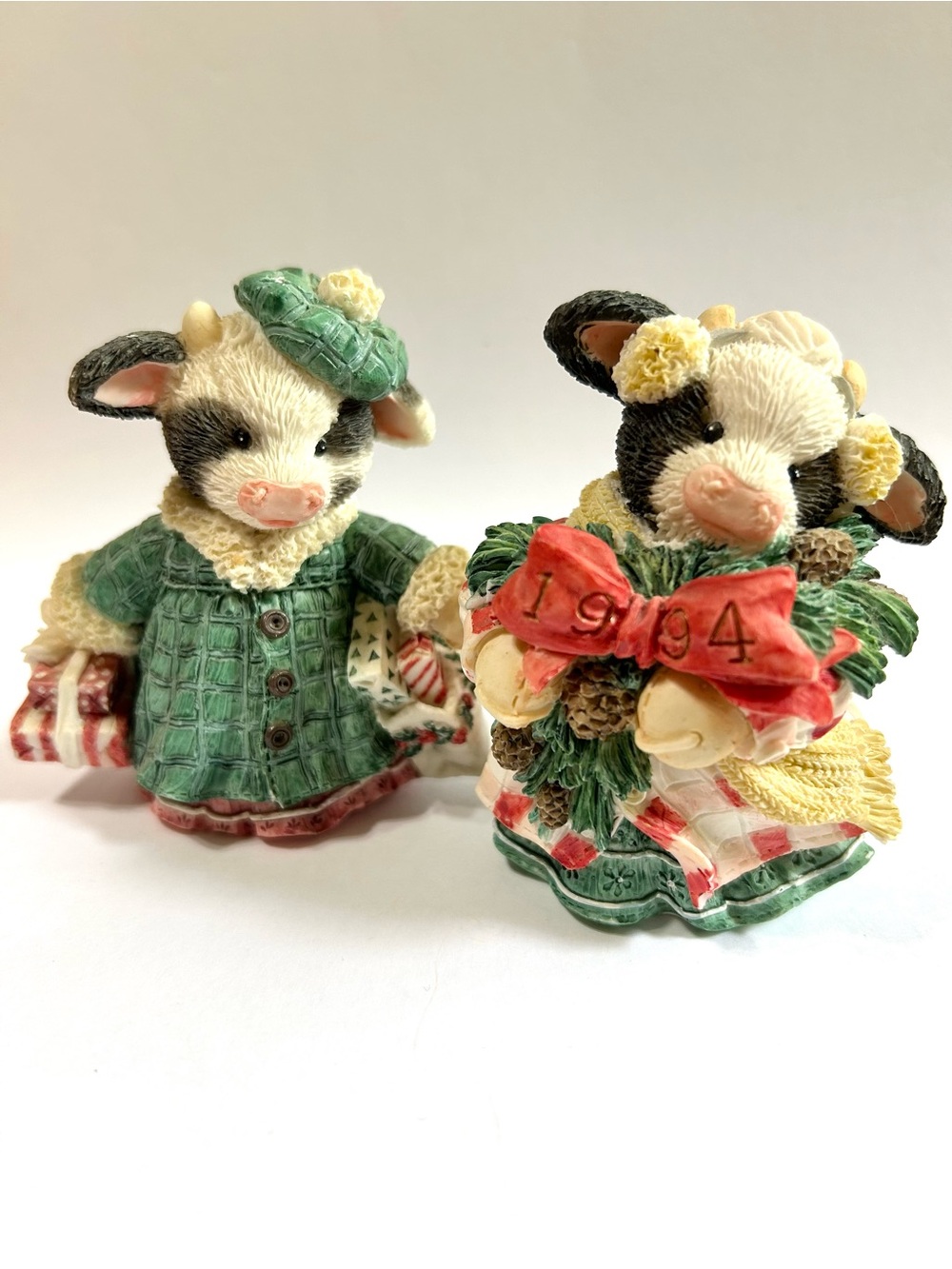 Mary’s Moo Moos by Enesco Vintage 1994 Heffergreen & Shop Til the Cows Come Home